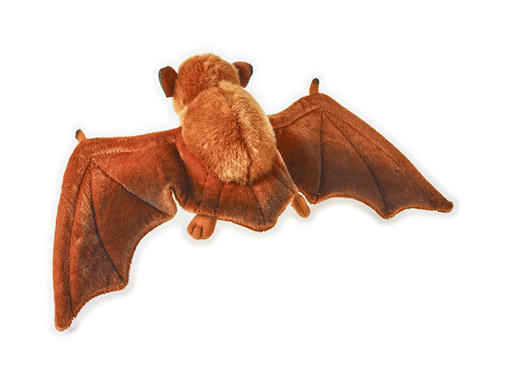 knuffelvleermuis junior 40 cm pluche rood