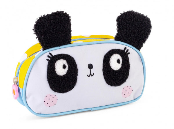 etui junior 22 x 11 x 5 cm polyester wit/geel