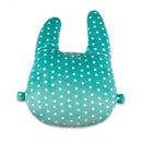 kussen junior 35 cm polyester wit/groen