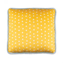 kussen junior 35 x 35 cm polyester wit/geel