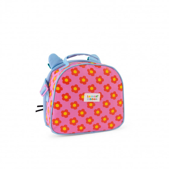 lunchbox junior 5 liter 23 cm polyester blauw/roze