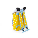 rugzak junior 9 liter 24 x 34 cm polyester geel/wit