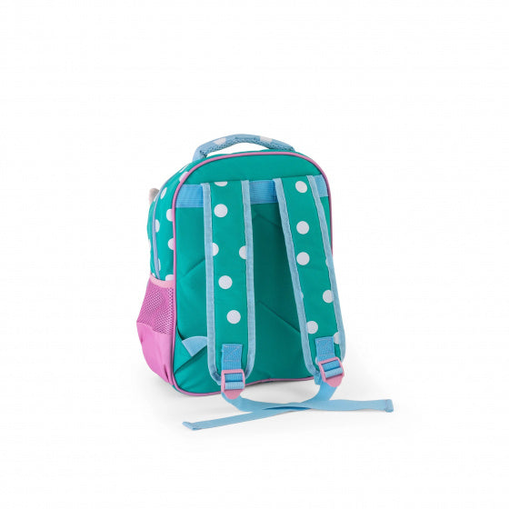rugzak junior 9 liter 28 x 34 cm polyester groen/roze