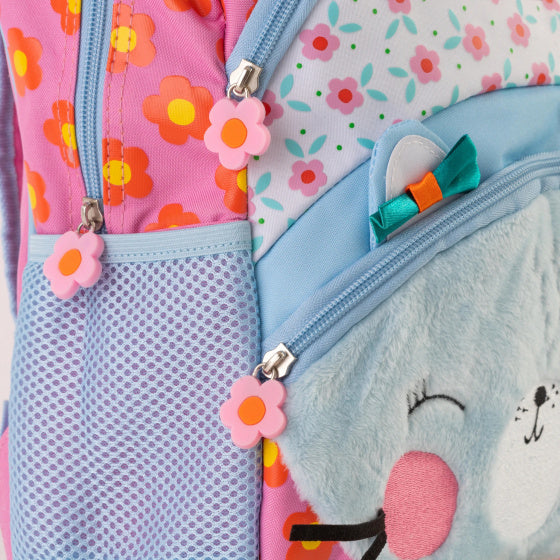 rugzak junior 9 liter 28 x 34 cm polyester roze/blauw