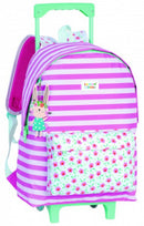 trolley rugzak Bunny 47 x 31 cm polyester roze
