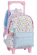 trolley rugzak Cat 10 liter softcase roze/blauw