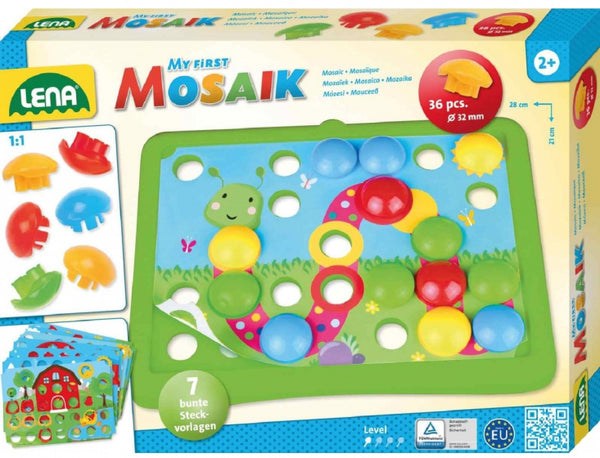 insteekmozaïek junior 33 x 24 cm wit 44-delig