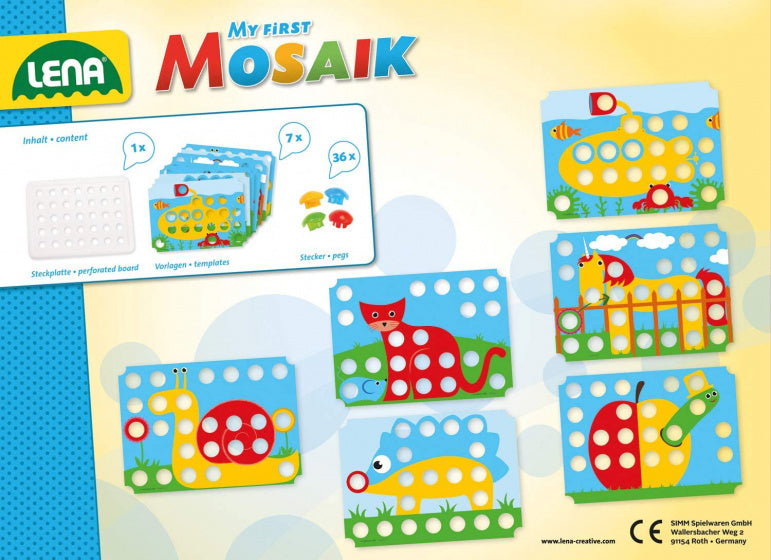 insteekmozaiek My First Mozaïek junior 33 cm 44-delig