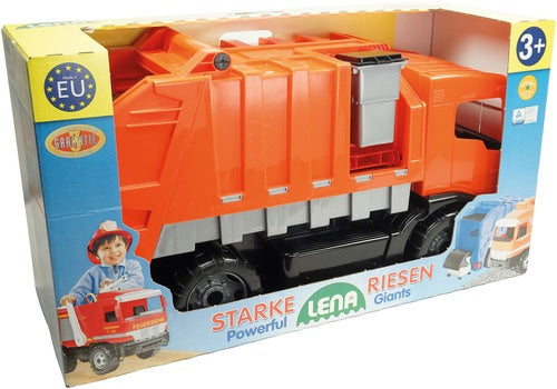 vuilniswagen Giga Trucks 71 cm oranje