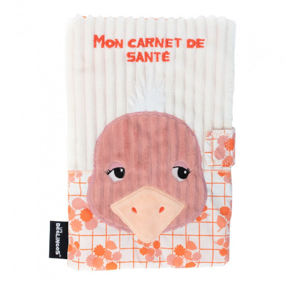 boekomslag struisvogel 15 cm pluche beige/wit