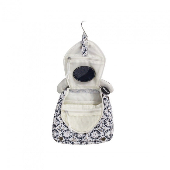 uitklapbare toilettas lama wit 27 cm