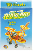 3D-puzzel vliegtuig junior 11 x 15 cm oranje