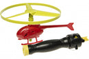 afschiethelikopter jongens 12 cm rood/geel 2-delig