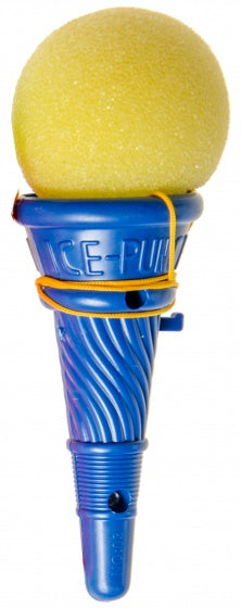 afschietijsco kunststof/foam 12 cm geel/blauw