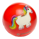 Anti-stressbal eenhoorn 5,5 cm rood