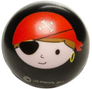 Anti-stressbal piraten 5,5 cm zwart
