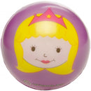 Anti-stressbal prinses 5,5 cm paars