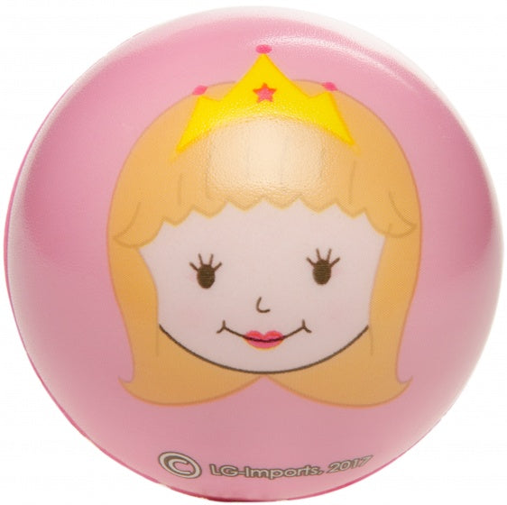 Anti-stressbal prinses 5,5 cm roze