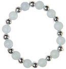 armband kunstparels meisjes 5 cm blauw