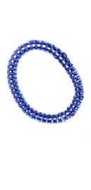 armband meisjes 5 cm blauw