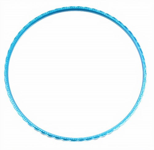 armband meisjes 7 cm staal blauw