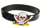 armband piraat jongens 6,5 cm rubber zwart