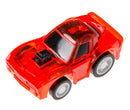auto transparant jongens 5 x 3 cm rood