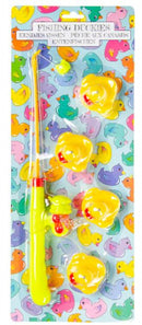 badspeelgoed eendjes hengelen geel 5-delig