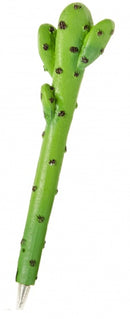 Balpen cactus groen bloemen 16 cm