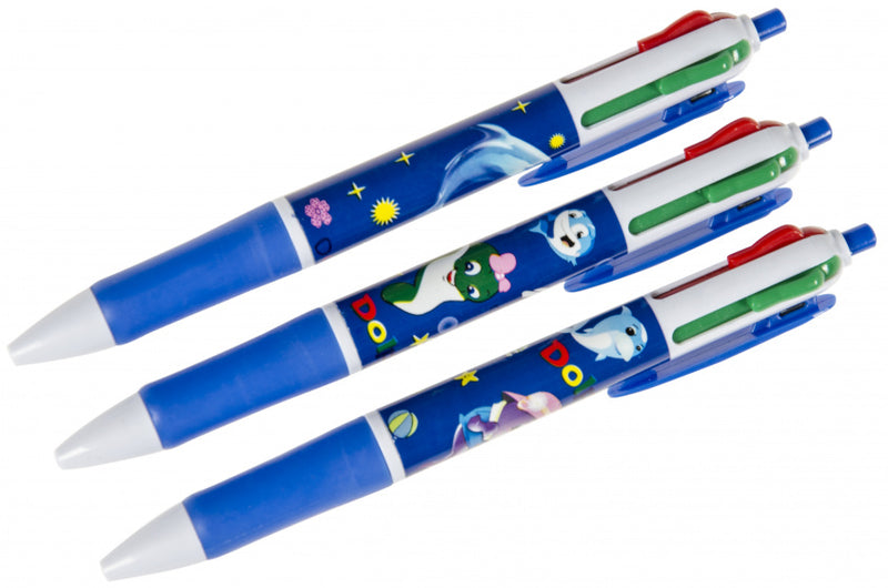 balpen Dolfijn junior 14,5 cm blauw