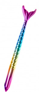 balpen zeemeerminnen metallic blauw/geel