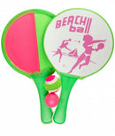 beachballset en vangspel 2-in-1 groen/roze