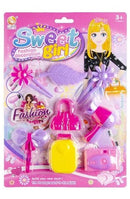 beauty set Sweet Girl roze/paars 8-delig