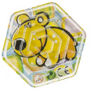 behendigheidsspel doolhof beer junior 6 cm geel