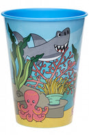 beker zeedieren 260 ml blauw