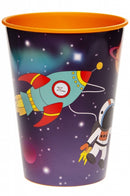 beker ruimtethema 260 ml paars/oranje
