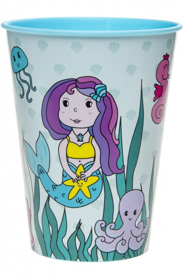beker zeemeermin 260 ml blauw