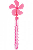 bellenblaas met windmolen 28 cm roze