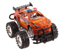 bigwheel politieauto 13 cm oranje