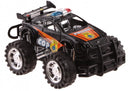 bigwheel politieauto 13 cm zwart