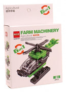 bouwpakket helikopter 9 x 10 cm 21-delig groen