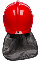 brandweerhelm met nekbescherming rood
