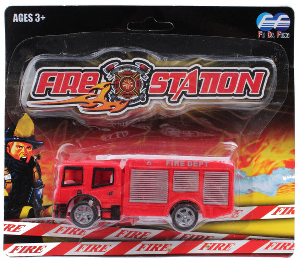 brandweerwagen jongens 19 x 15 cm rood