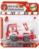 cementwagen - brandweer 9 cm rood