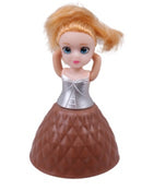 cupcake Prinses 10 cm meisjes bruin
