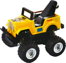 die-cast truck opwindmechanisme 7 cm geel