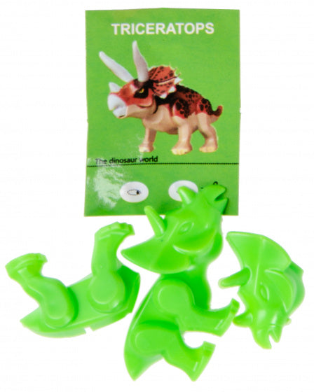 dinopuzzel jongens 5 x 6 cm groen 3-delig