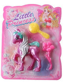 eenhoorn Little Princess meisjes 18,5 x 14,5 cm fuchsia 3-delig