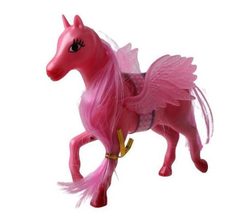 eenhoorn meisjes 13 x 14 cm roze