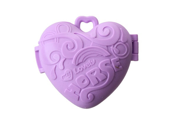 eenhoorn Pocket Unicorn meisjes 7,5 cm paars 2-delig